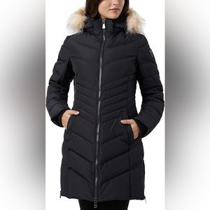 Pajar Canada Women’s parka jacket quilted chevron queen’s large MINT coat NEW